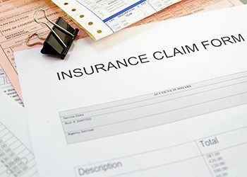 Dental insurance claim form for dental implants.
