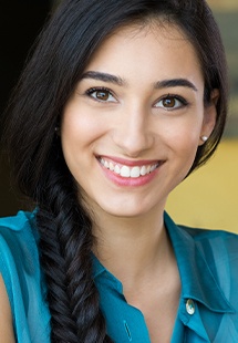 young woman smiling