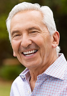 older man smiling