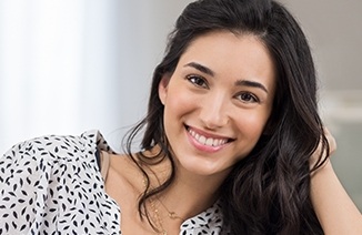 Woman with gorgeous smile after cosmetic dentistry