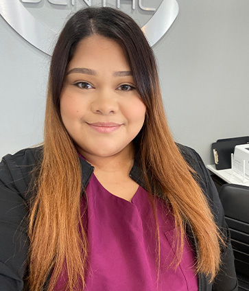 Front office dental team member Erica
