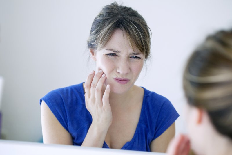 Woman with bruxism