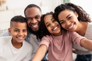 generations of a family smiling